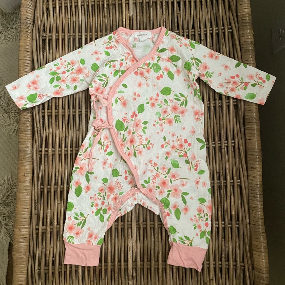 Angel Dear Cherry Blossom Romper (0 to 3 months)